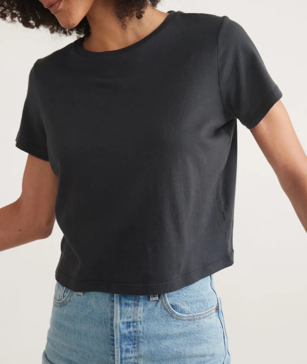 Slim Fit Faded Crew Neck Tee