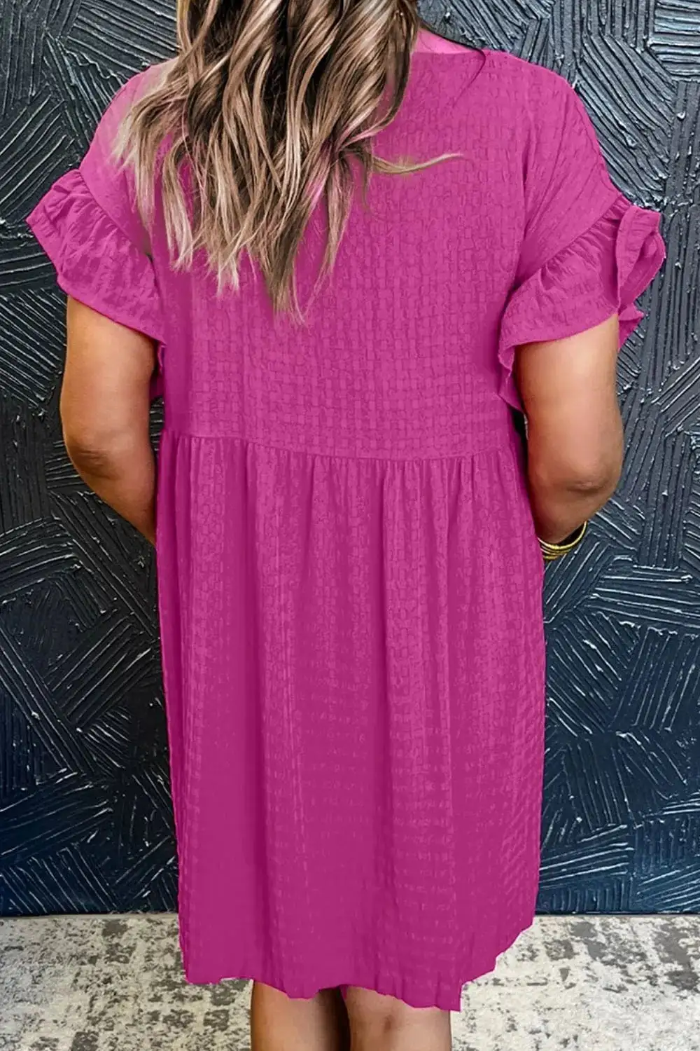 Easy Mini Round Neck Dress