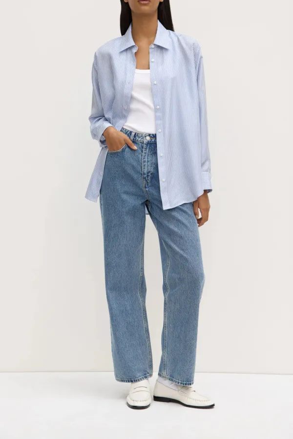 Long Sleeved Cotton Poplin Shirt
