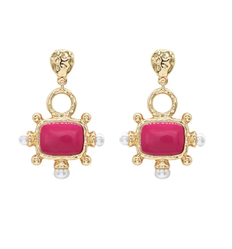 Square Pearl Earri Earrings