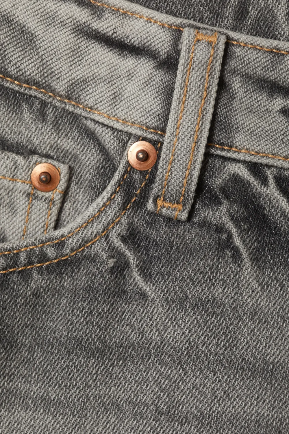 Pocketed Button Wide Leg Jeans