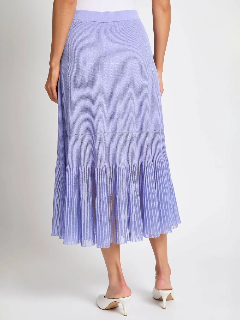 A-Line Solid Color Skirt