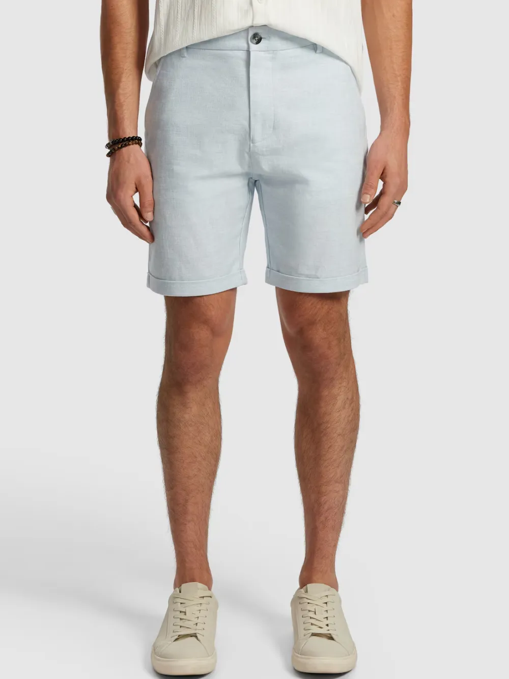 Ice Blue Casual Style Short