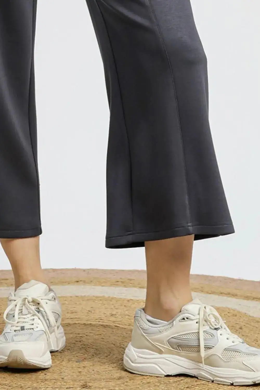 Drawstring Wide Leg Cropped Pants