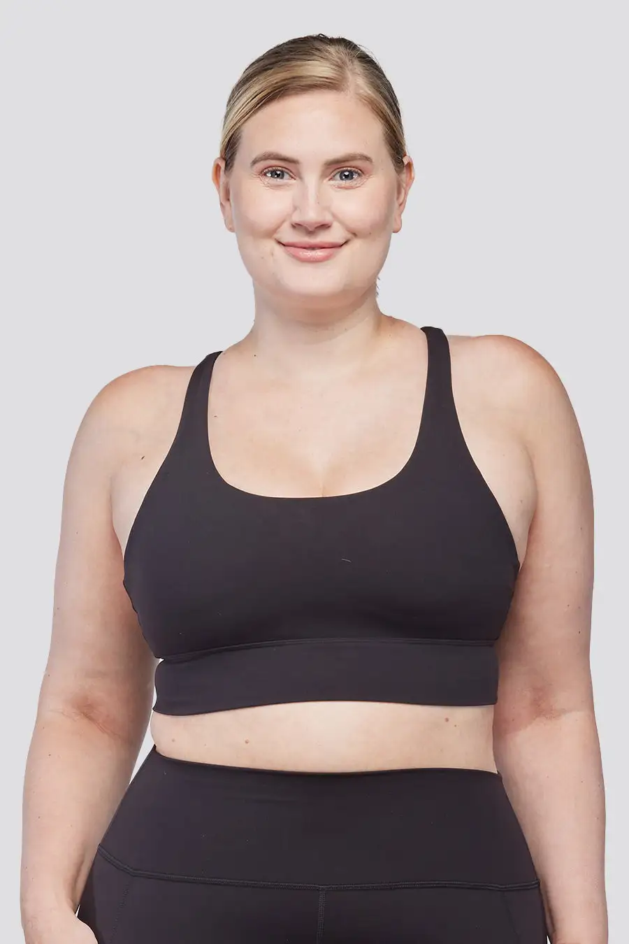 SoftLuxe Criss Cross Back Strap Sports Bra