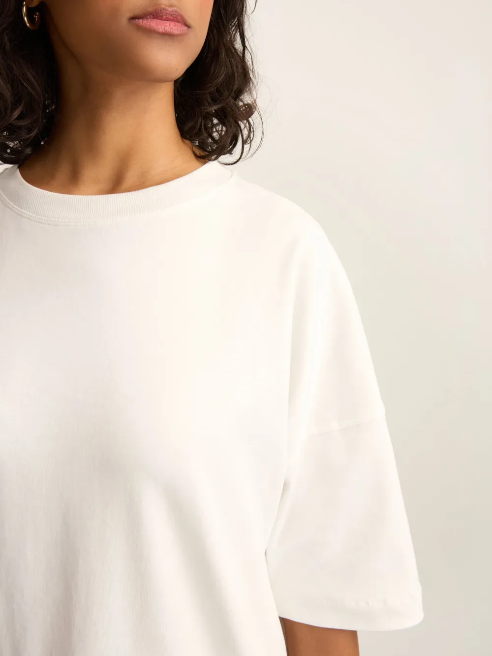 3-Piece Set Of Oversized Pure Cotton T-Shirts