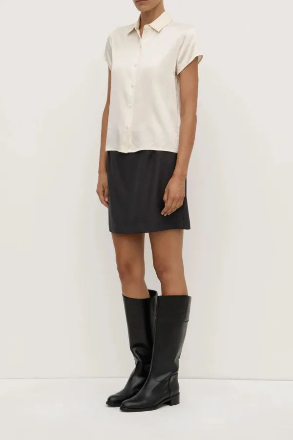 Women's Silk Short Sleeved Shirt