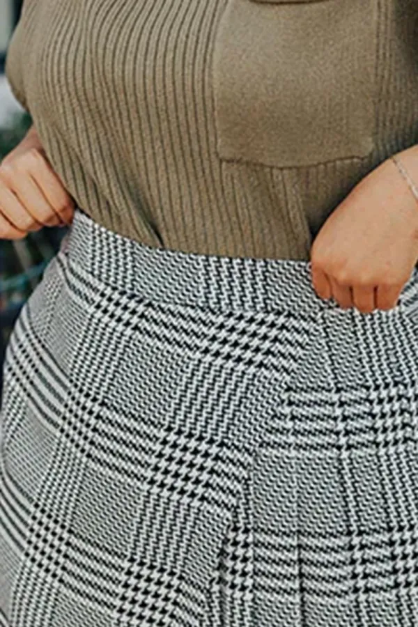 Silky Soft Plaid Women's Culottes