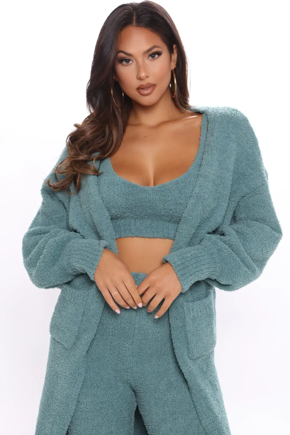 Living In It 3 Piece Legging Set - Teal