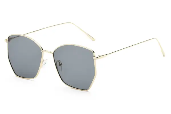 Oversized Geometric Cat-Eye Sunglasses