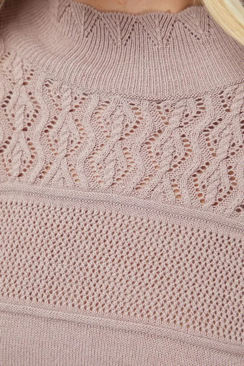 Casual Style Scallop Neck Volume Sleeve Jumper