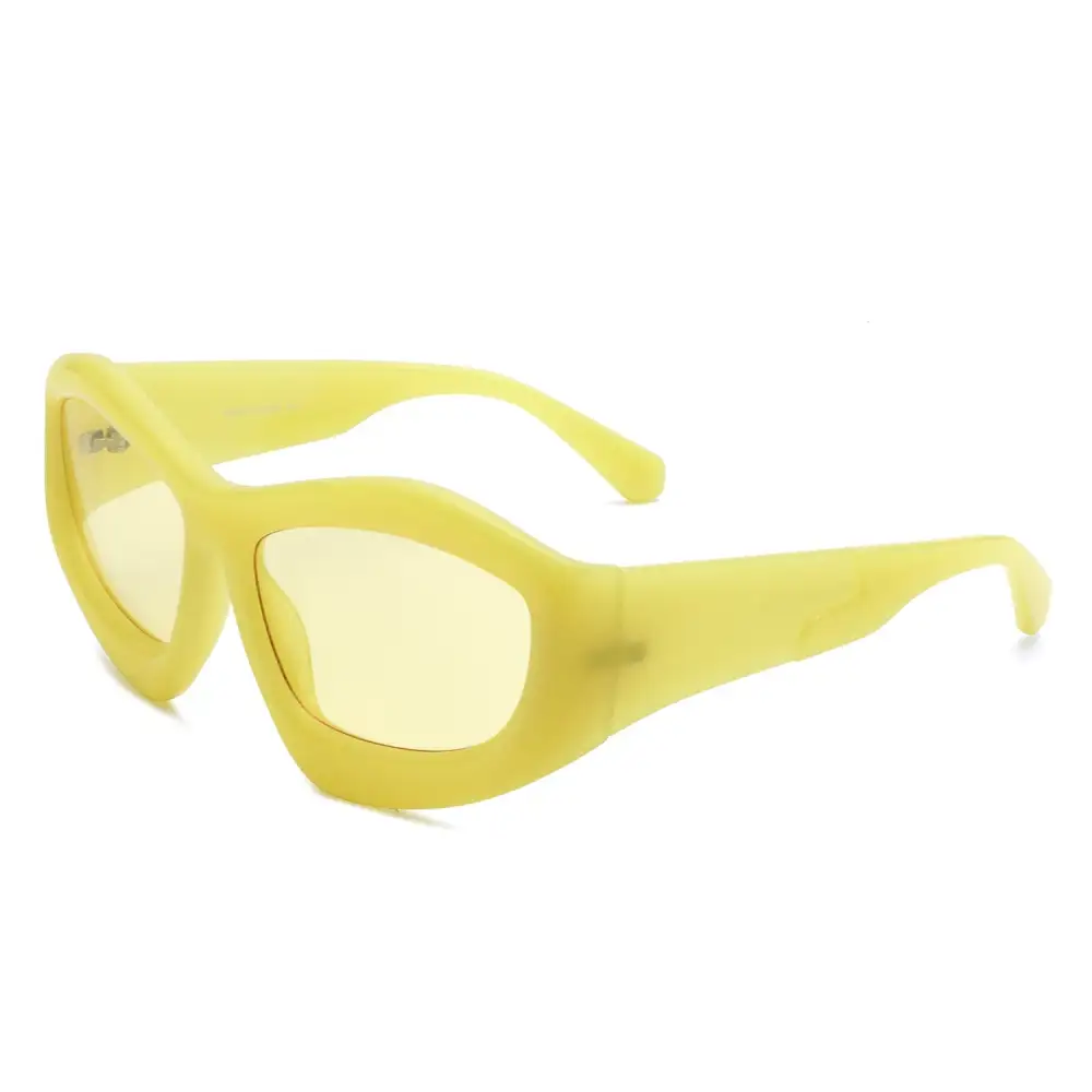 Rhinestone Square Geometric Frame Sunglasses