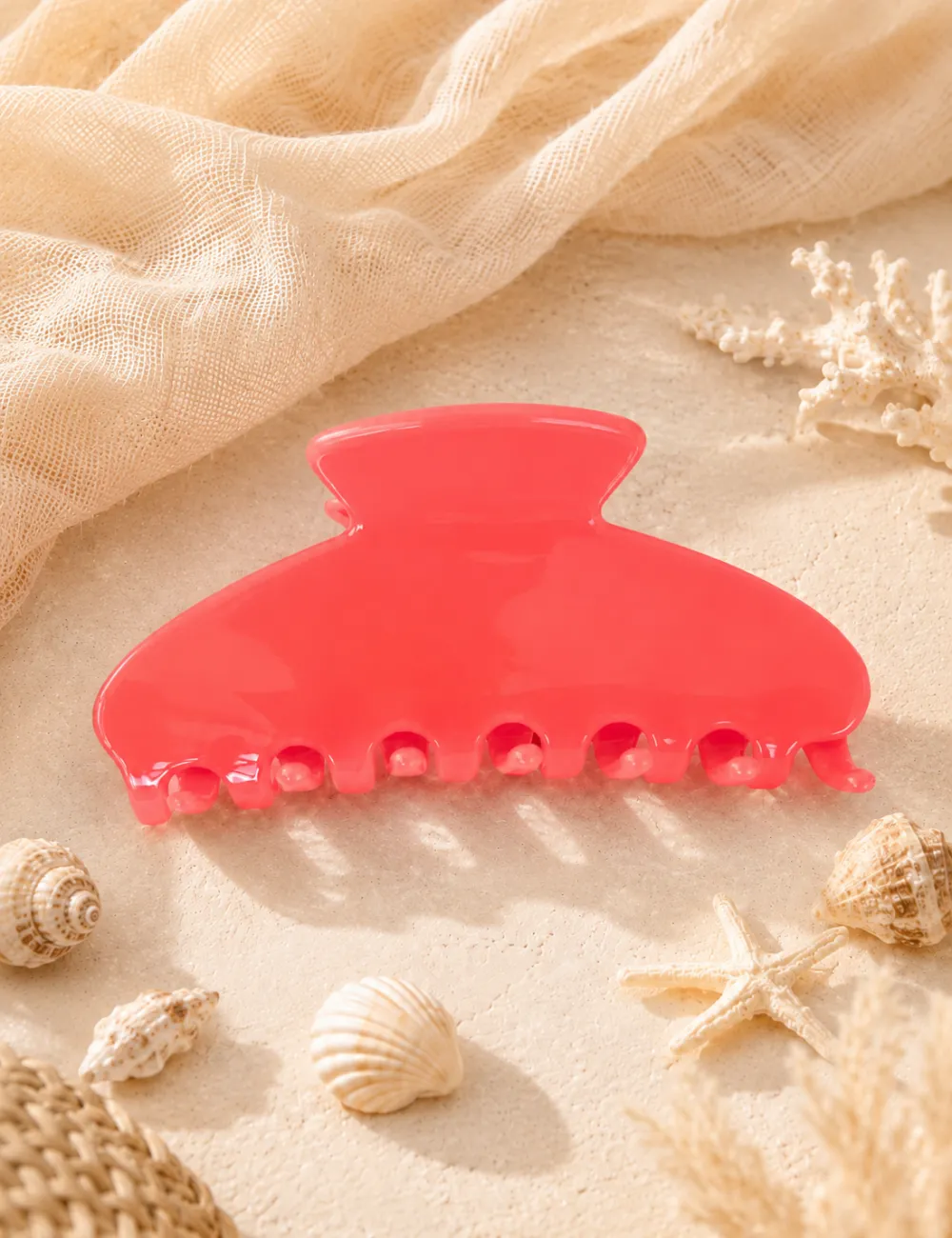 Solid Color Acetate Jelly Hair Claw Clip