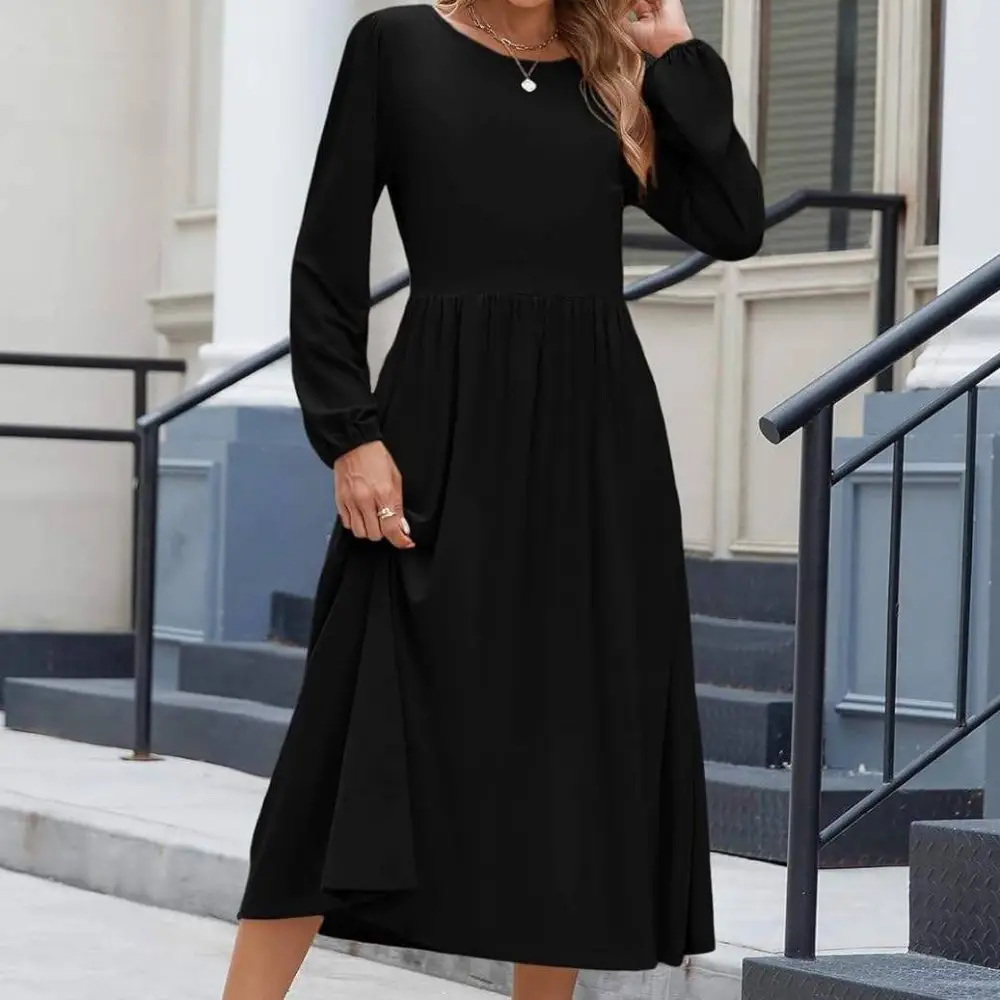 Premium High Waist A-Line Boho Maxi Dress