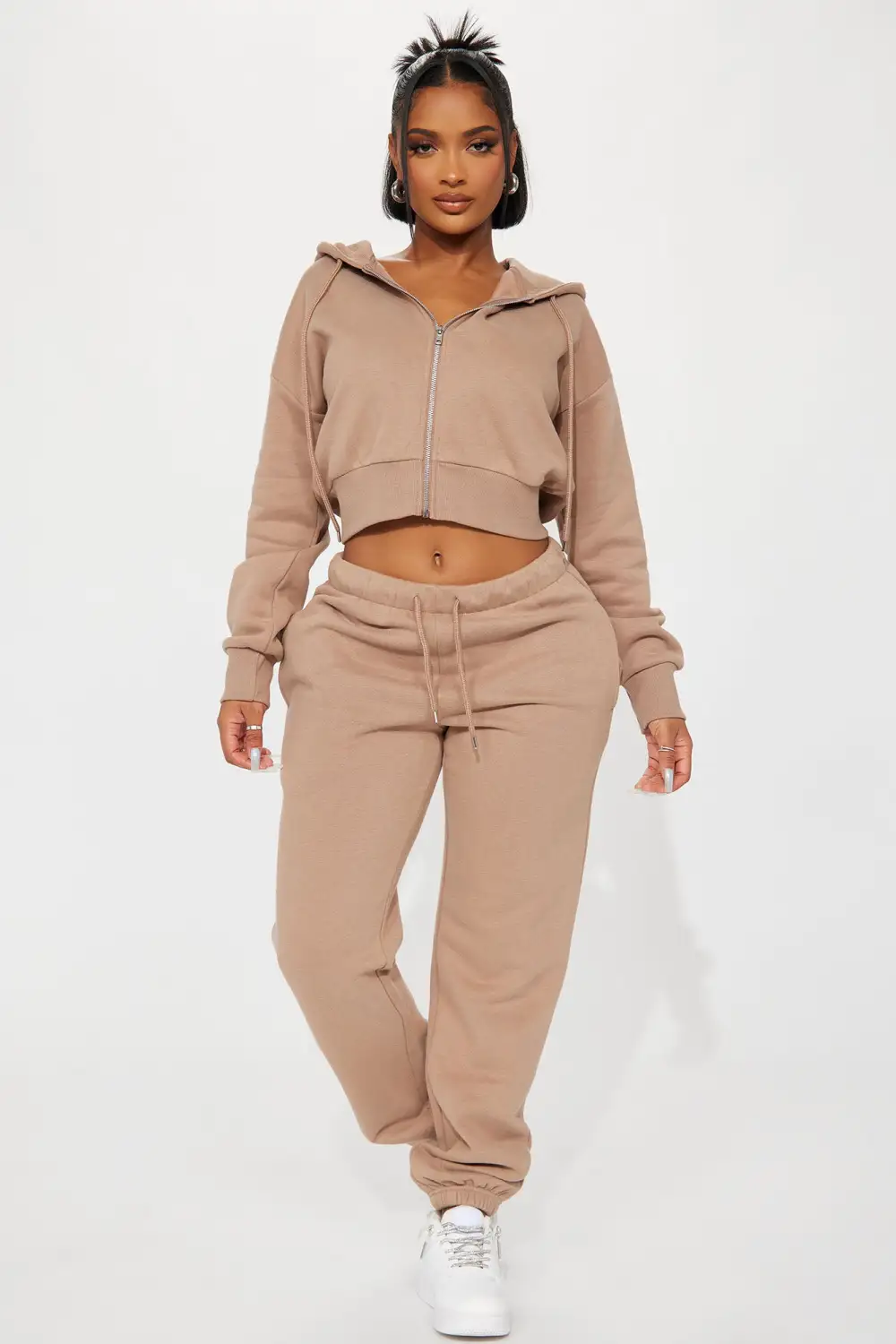 Brianna Jogger Pant Set - Mocha