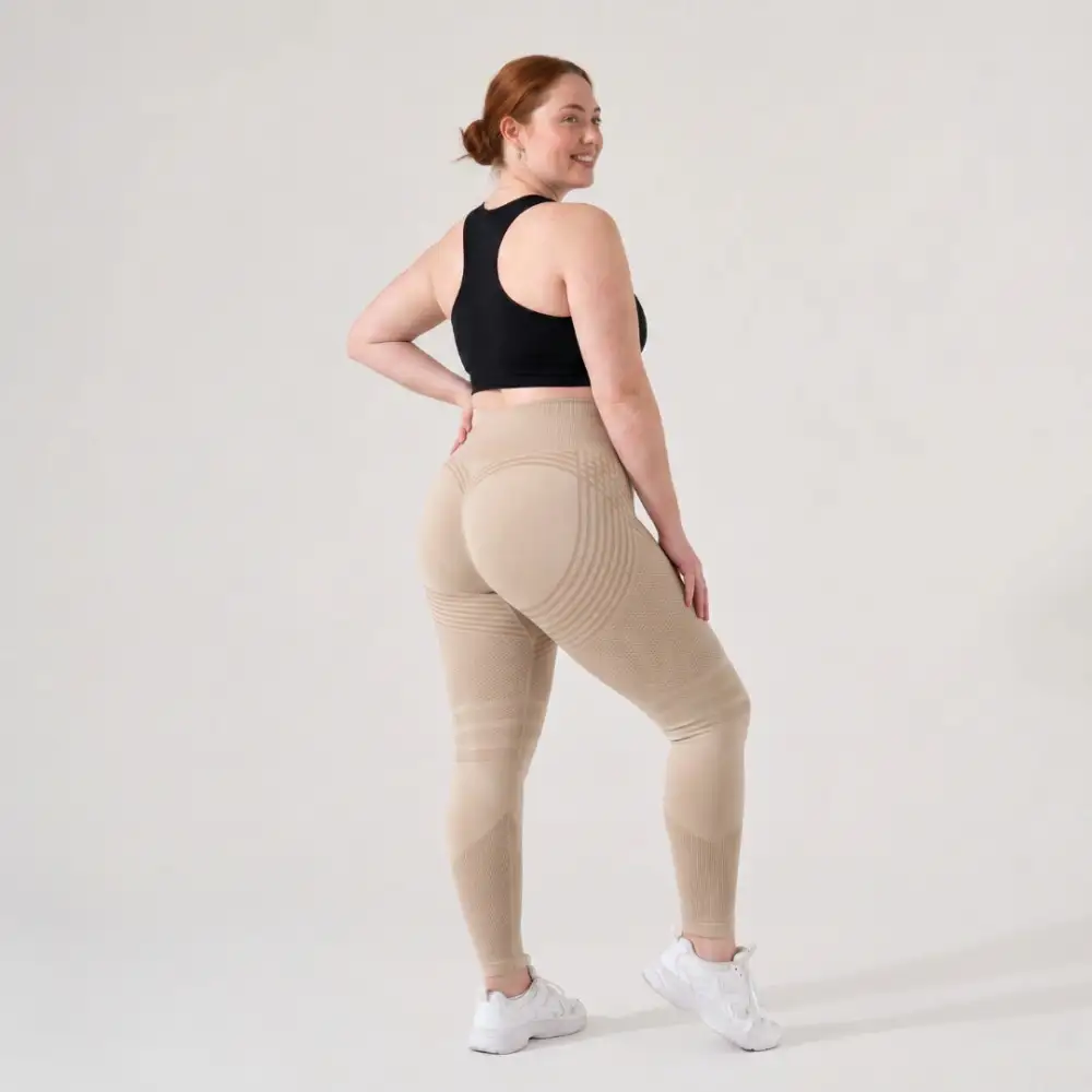 Women's 3D curved buttocks three-dimensional yoga pants