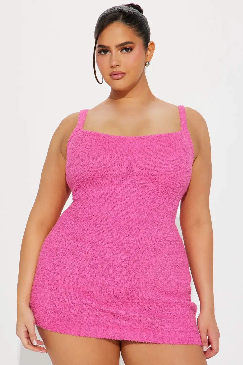 Camille Cozy Mini Dress Set - Pink