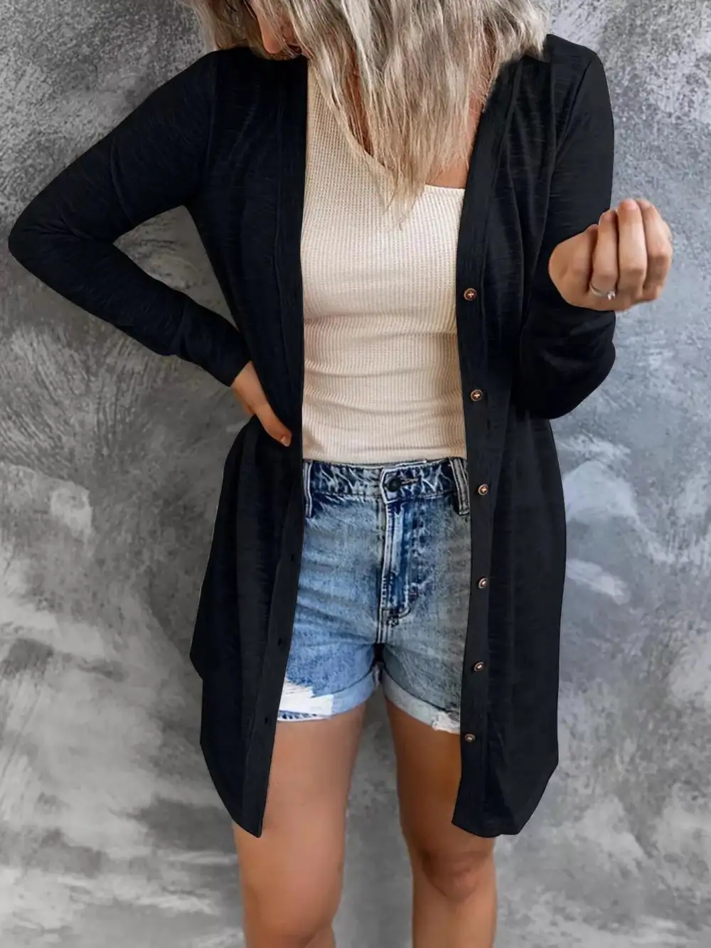 Lightweight Button Down Cardigan