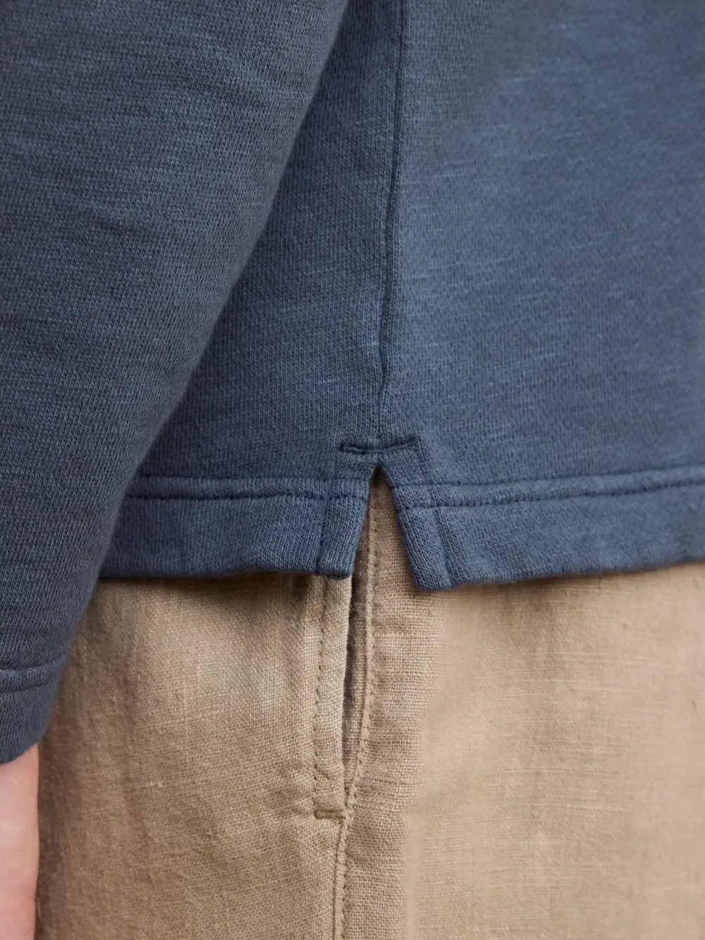 Comfortable Casual Breathable Soft Wash Blue Polo Shirt