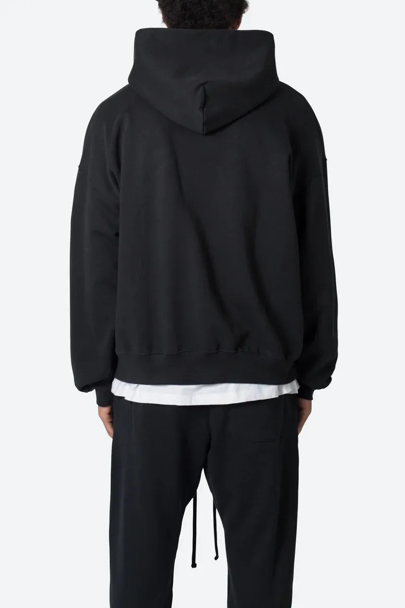 JET BLACK OVERSIZED HOODIE