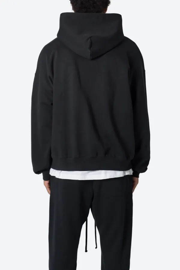 JET BLACK OVERSIZED HOODIE