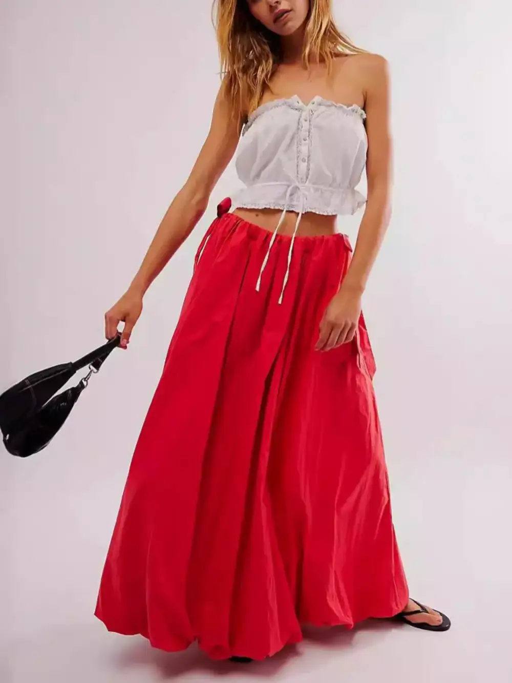 Pocket Side Maxi Skirt