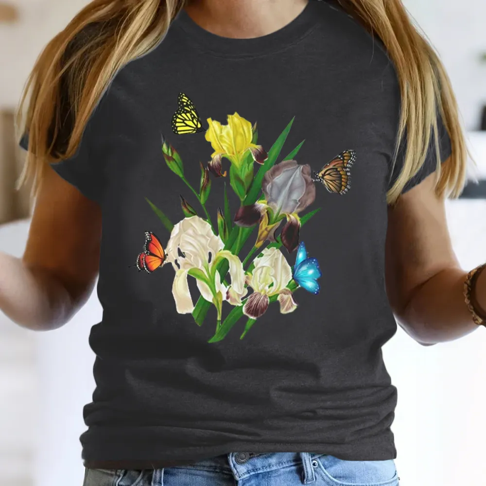 Beautiful Iris Floral T-Shirt