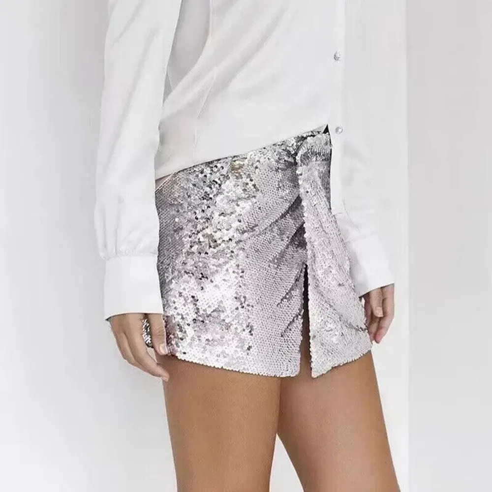 Bling Sequin Mini Skirt