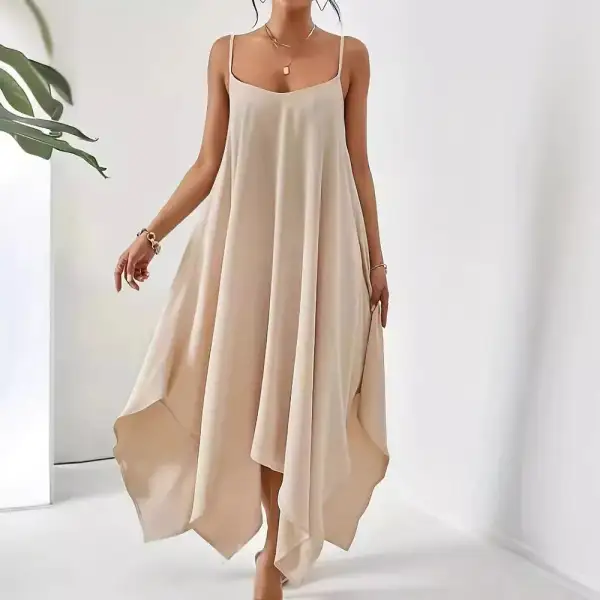 Scoop Neck Cami Midi Dress