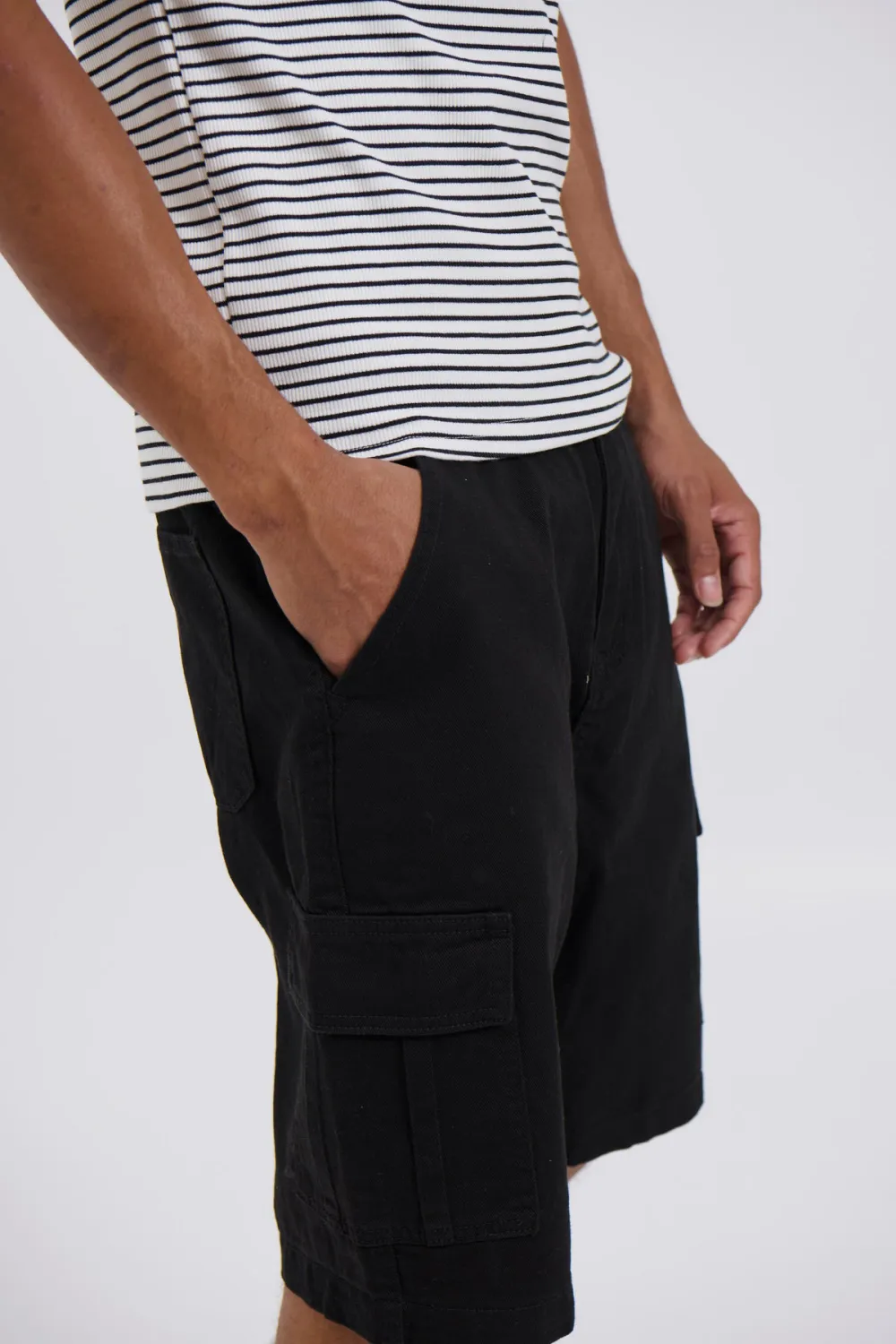 Casual And Daily  Black Shorts