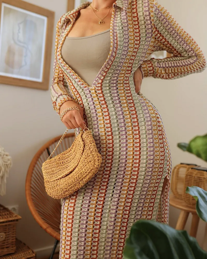 Easy Fit V-Neck Maxi Easy Dress