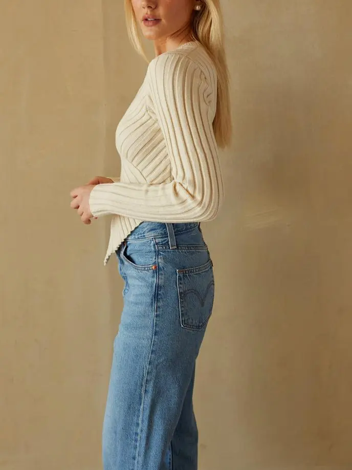 Ribbed Knit Sweater