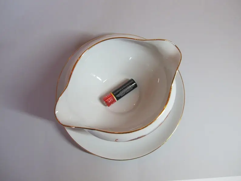 J K W, BAVARIA, sauce bowl with trivet, West Germany, circa 1960