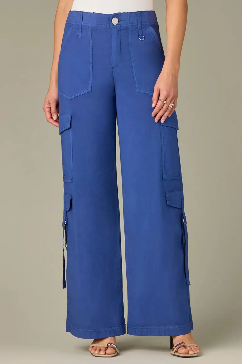  Double Patch Pocket Wide Leg Utility Pants