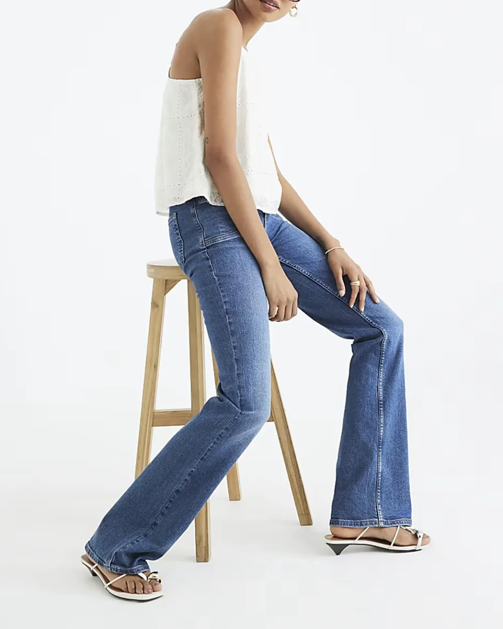 Women's Cotton Slim-Fit Bootcut Pants