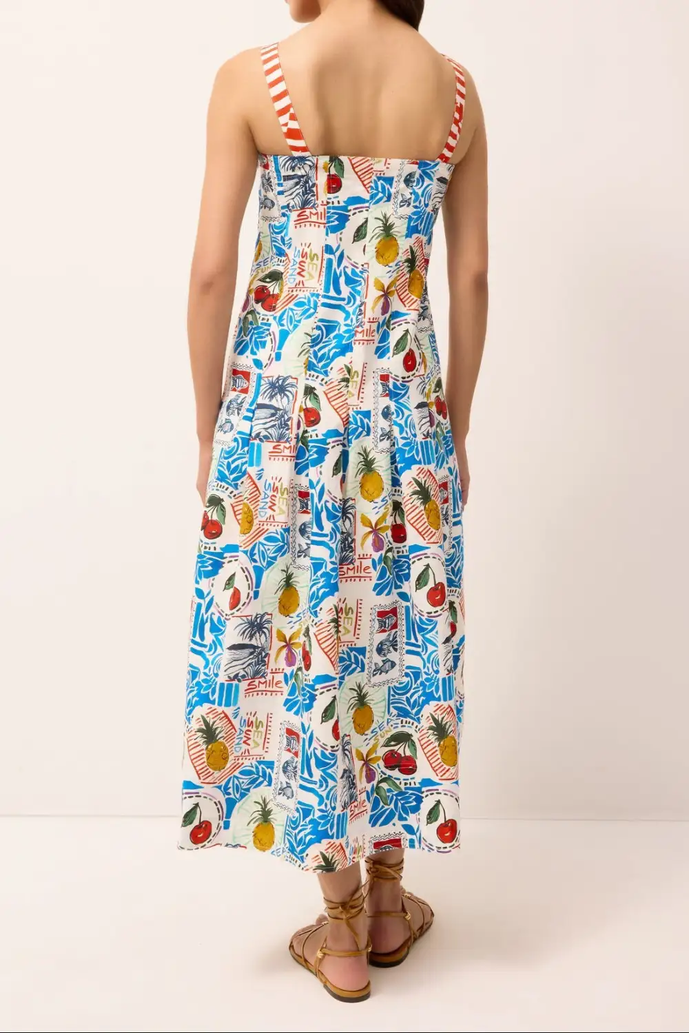 Sleeveless Seamed Dress