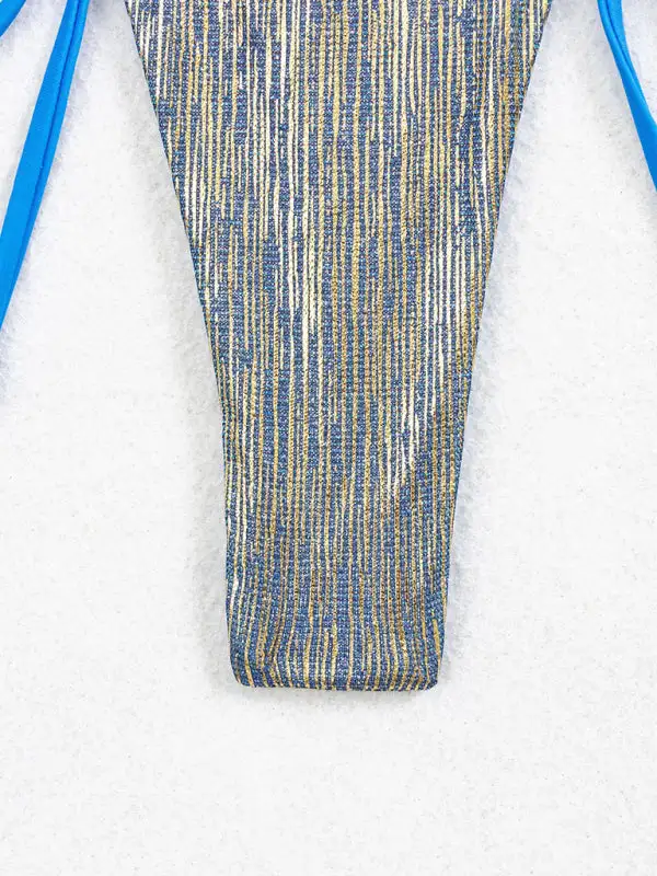 Glitter Statement Bikini Top Swim Set