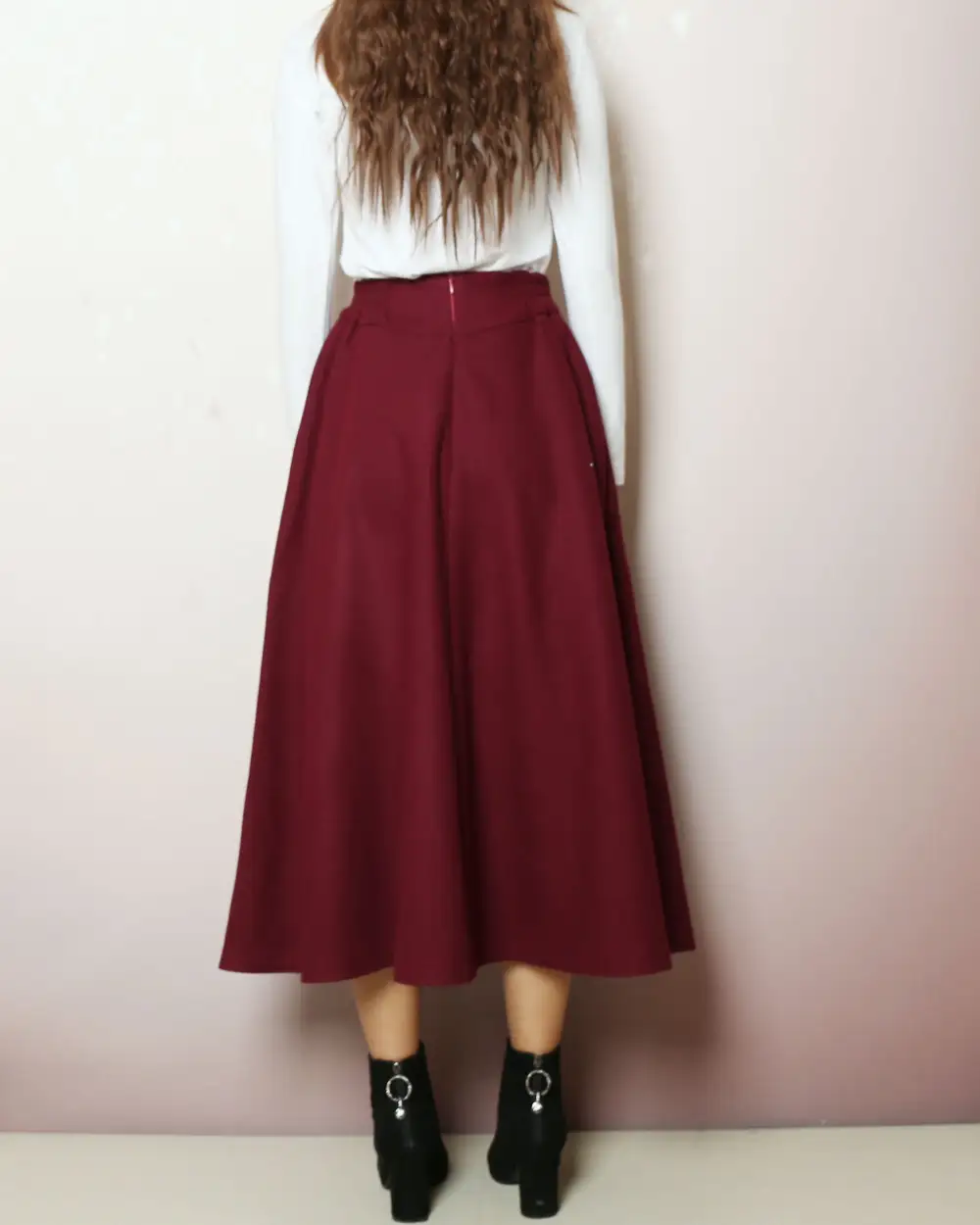 Wool Maxi Skirt