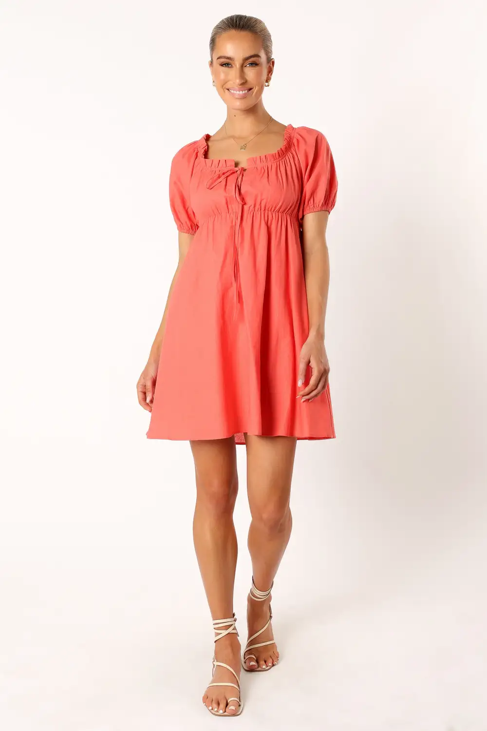 Taylin Mini Dress - Coral