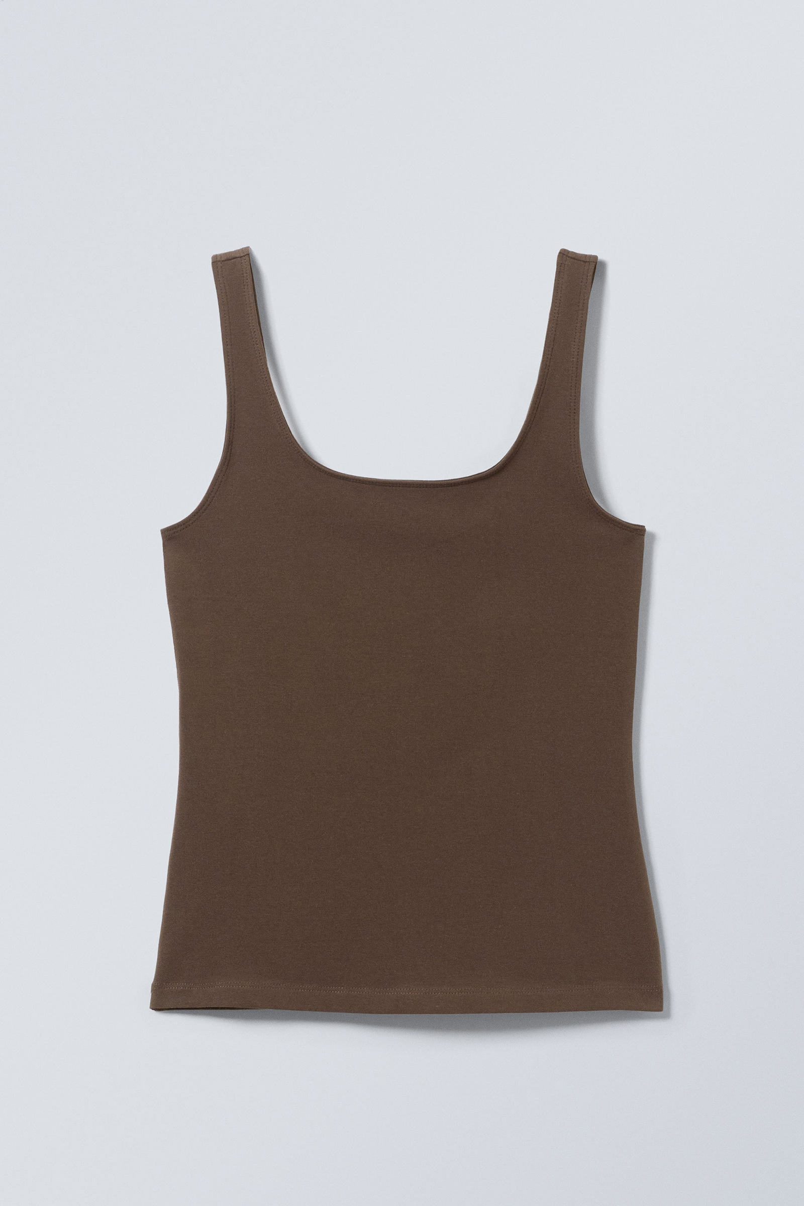 Plain Square Neck Tank Top