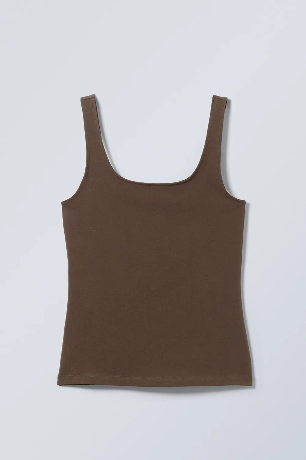 Plain Square Neck Tank Top
