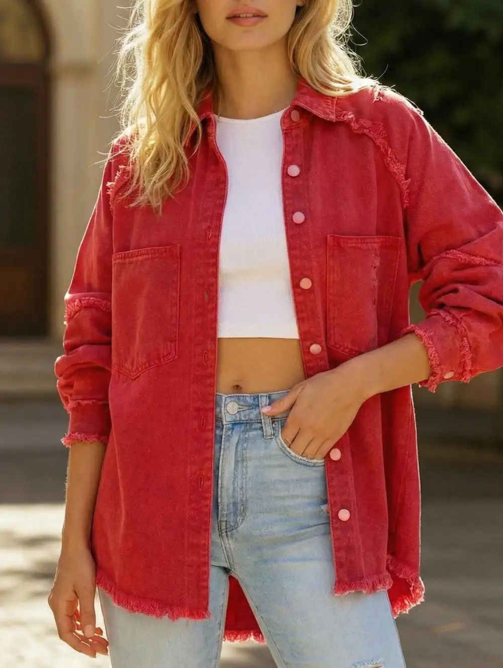 Denim Patchwork Shirt
