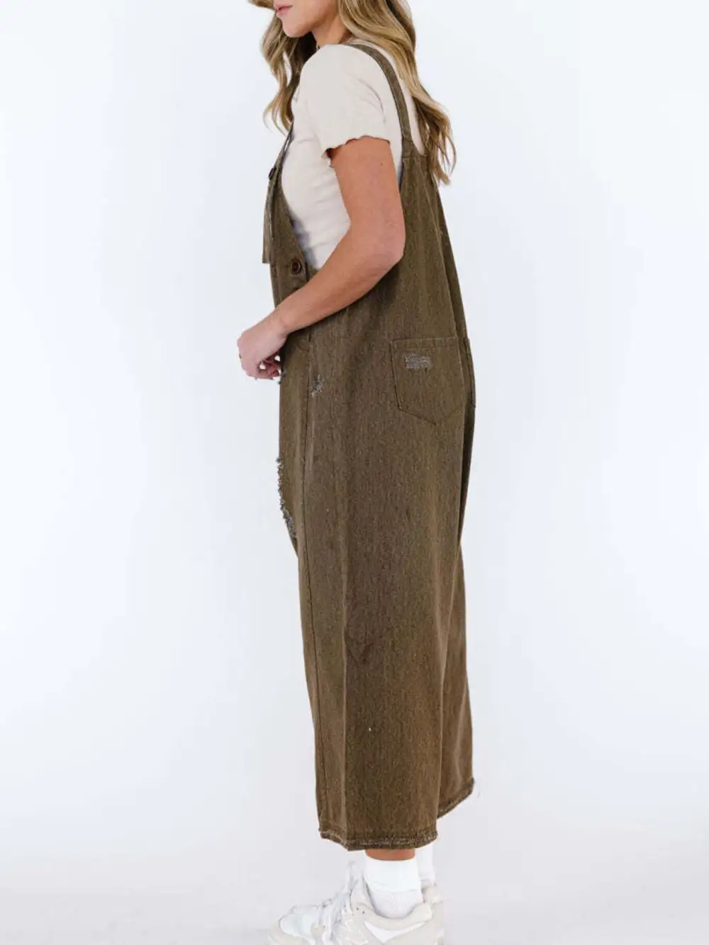 Casual Denim Wide Leg Overalls
