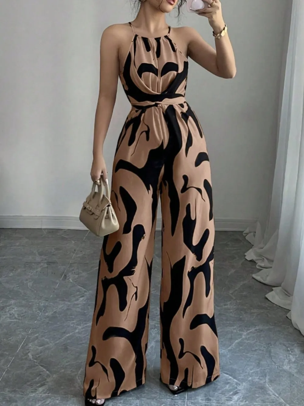 Fresh Wide Leg Sleeveless Jumpsuit