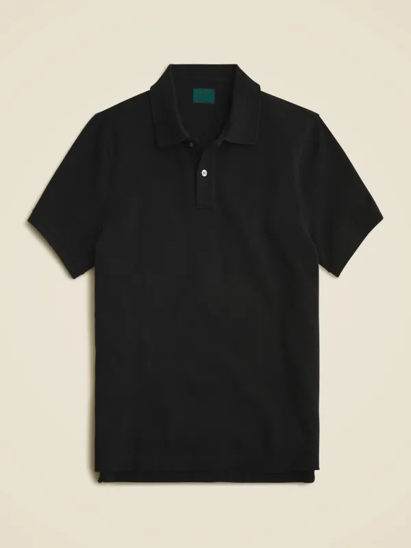 Black Short Sleeve Comfort Polo Shirt