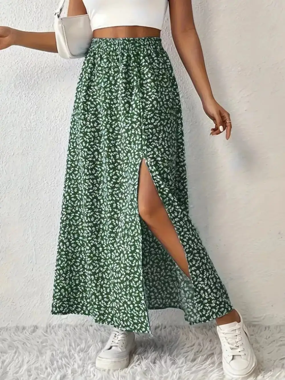 Slit Printed Ease So Skirt