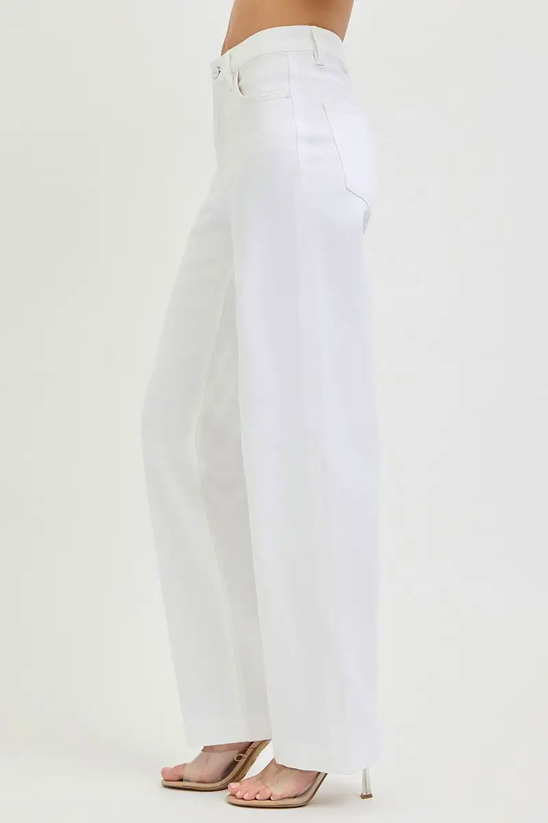 Full Size High Rise Wide Baggy Pants