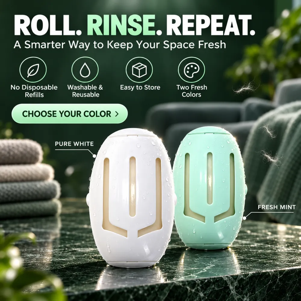 Washable Lint Roller, Reusable Pet Hair Remover for Home