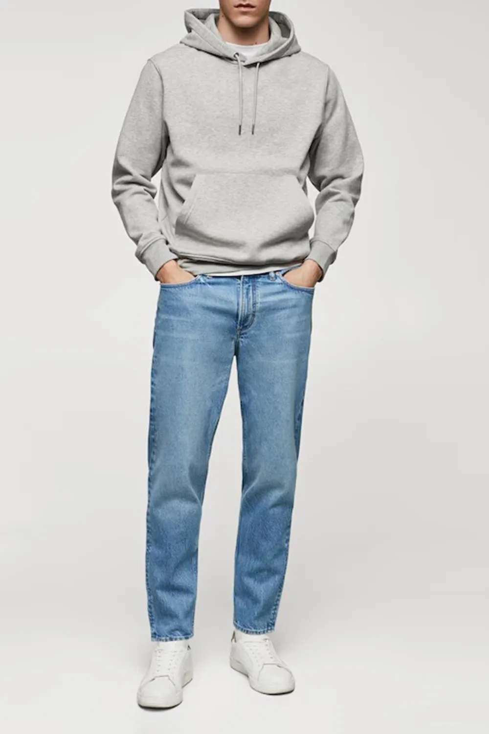 Warm-Effect Brushed Cotton Interior Sweatshirt