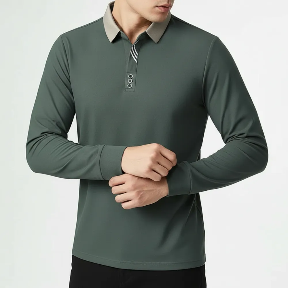 Tailored Long Sleeve Polo